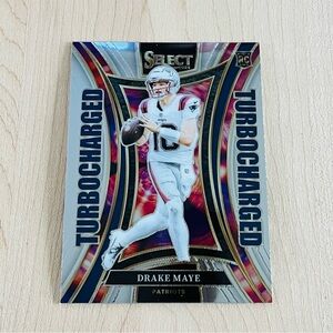 DRAKE MAYE 2024 Panini Select Turbocharged Rookie Card RC